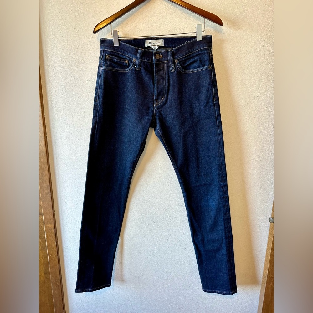 Women’s Madewell Slim straight dark denim jeans